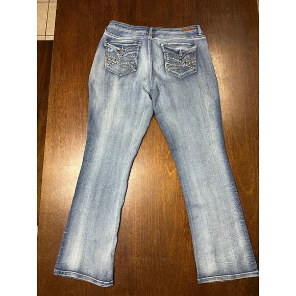 Lei Ashely Low Rise Slim Boot Cut Jeans Women 15 VTG Y2K 2000s Grunge Western - Picture 3 of 9
